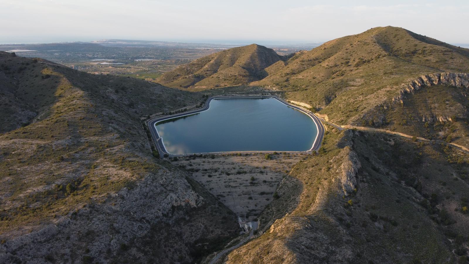 Vista dron balsas